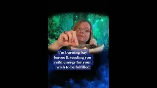 Reiki for wish fulfillment. Asmr burning bay leaves #shorts