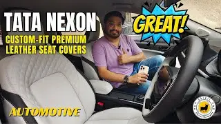 Роскошный салон Tata Nexon | Индивидуально подобранные кожаные чехлы на сиденья от Orchis Mumbai