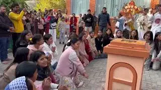 Devotees Chanting Hare Krishna Mahamantra at ISKCON NEPAL, Kathmandu #iskconnepal #iskcontemple