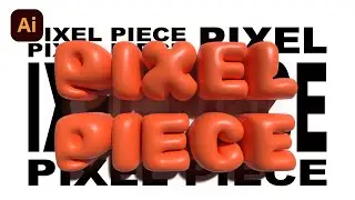 Inflated text in Illustrator &bull; Pixel Piece &bull; Graphic design tutorial
