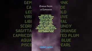 Zodiac Signs as Lipsticks: Which Shade Are You? 💄