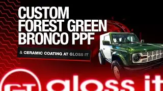 CUSTOM GREEN BRONCO GETS CUSTOM CUT PPF AND GLOSS IT CERAMIC COATING 🔥 DROP OFF ON THE VEGAS STRIP 🔥