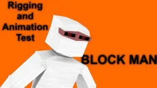 Block Man Test Video - Character and Rigging Test