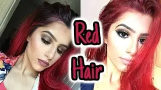 How To Dye Hair Red Without Using Bleach + Refresh Dull Red Hair | Glaaamz