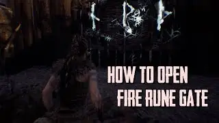 Hellblade Senua's Sacrifice How to Open Fire Rune Gate #2 Gameplay Commentary