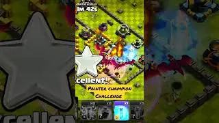 easiest way to earn 3 star PAINTER CHAMPION CHALLENGE #coc #clasofclans (coc) (clash of clans)