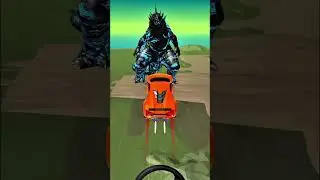 Ultimate Mega Ramp Jump Car Fall Crash - 11 #beamngdrive #usacar #shortsfeed