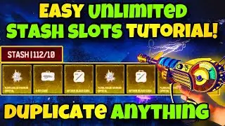 NEW Unlimited STASH SLOTS Glitch In MW3 Zombies! *AFTER PATCH* (Duplication Glitch Solo MWZ)