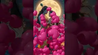 Radha Krishna Divine Love | AI Generated Art | Vrindavan Spiritual Scenes in 4K