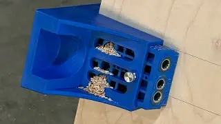 How to line up pocket screws with shelf pin holes