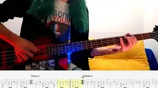 (New Wave) Polly &ndash; Nirvana &ndash; Bass cover with tabs (4k)
