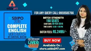 SBI PO 2019 | Most Important Grammar Rules  | Anchal Ma'am | 10 A.M