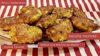 SUBSTITUA O JANTAR - EMAGREÇA com essa RECEITA FÁCIL e SAUDÁVEL | Melhor que Bolinho de Arroz