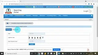 Specified Person Bulk PAN search option