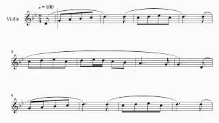Old French Song - Tchaikovsky | Violin Sheet Music