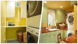 75 Small Yellow Laundry Room Design Ideas You'll Love 🔴