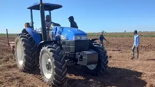 DEMOSTRACION DE CAMPO TRACTOR TS6.125 & SUBSUELO 5 PICOS TERRENO COSECHADO DE PAPA. HUATABAMPO,SON