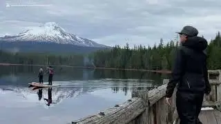 Circumnavigating Trillium Lake Loop