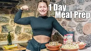 Meal Prep für einen ganzen Tag! 3000 Kalorien, vegan, 200g Protein