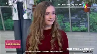 La actriz Lola Poggio es Mirtha Legrand de joven en ATAV programa de tv las rubias 5-9-2019 completo