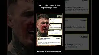 MMA Twitter reacts to Tom Aspinall's eye poke. #ufcgym