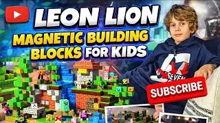 Minecraft Magnetic Building Blocks | LEON LION 💣 #LeonLion #MinecraftToys #STEMToys #MagneticBlocks