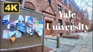Yale University 🇺🇸 4K Walk | New Haven, Connecticut, USA