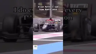 Arjun Maini&rsquo;s sad team radio 2018 😔 Formula 1 racing #shorts