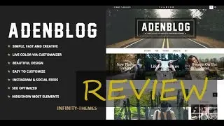 Aden Review - Responsive WordPress Theme for Bloggers
