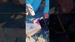 #axemaking part 1# old airan with fancy axe #axeforge #welding #handmadeaxe