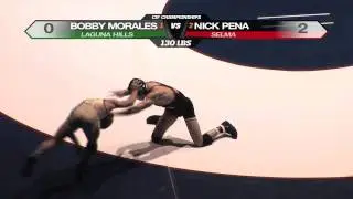CIF Wrestling - Morales vs Pena - 130 lbs.