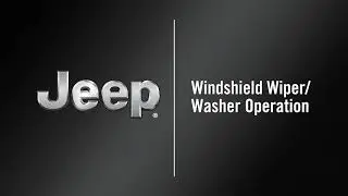 Windshield Wiper/Washer Operation | How To | 2021 Jeep Compass