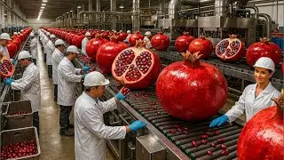 Inside a Modern Pomegranate Factory From Raw Fruit to Premium Bottled Juice Complete Process