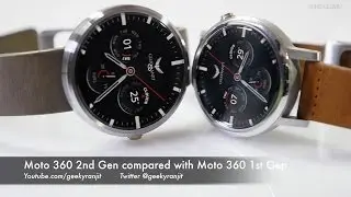 Moto 360 2nd Gen Overview & Compared with Moto 360 1st Gen