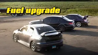 Installing 500WHP EVO X Fuel system / Vlog