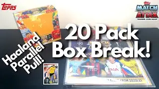 Insane Haaland Purple Parallel Pull! | Topps Match Attax 101 2020/2021 Booster Box Break! | 20 Packs