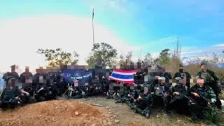 ทหารรบพิเศษ-ทหารทัพภาค2 ร่วมกล่าวคำปฏิญาณและร่วมร้องเพลงชาติไทยดังลั่นเนิน677#ชายแดนไทยกัมพูชา 