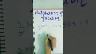 Multiplication Of Fraction #fractionmath #mathtrick #mathconcepts #yt20shorts