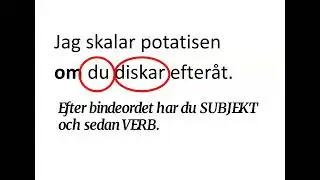 sfigunilla ORDF&Ouml;LJD huvudsats och bisats