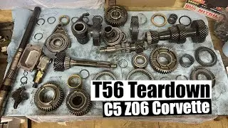 Inspecting the damage on my C5 Corvette T56 Transmission...