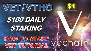 Сколько VeChain вам нужно, чтобы зарабатывать 100 долларов в день, делая стейкинг VET/VTHO (пошаговое руководство)