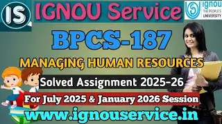IGNOU BPCS-187 Solved Assignment English Medium 2025-26 For July 2025 and January 2026 Sessions