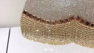 New Design Luxury Tassel Shoulder Rhinestone Crystal Fashion Clutch Wedding Bag Women Evening Bags