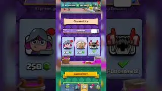 250 gems buy a Emote in class of Royale #games #clashroyale