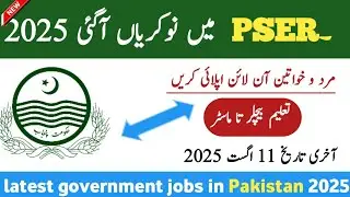 PSER Jobs 2025 &ndash; Latest Government Jobs in Pakistan &ndash; Jobs in Pakistan today 2025