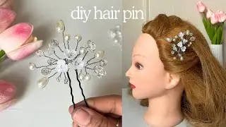 STYLISH HAIR PINS DIY HAIR ACCESSORIES AT HOME | MAKEHAIR PINS AT HOME