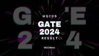MGCU Proud l GATE 2024 Result #mgcub #btech #gate #universityforgate #result #gate2024result #viral
