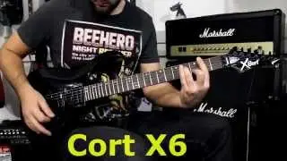 CORT X6 BK  - Demo Guitar