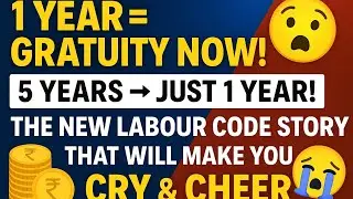 1 Year = Gratuity Now! 😱 The New Labour Code Story That Will Make You Cry & Cheer (2025)