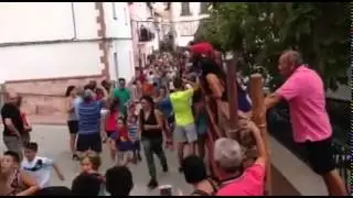 Encierro infantil en las fiestas de Gor 2015